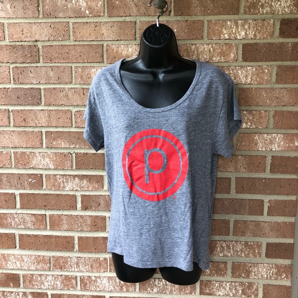 Pure Barre grey shirt Chicago River North Large